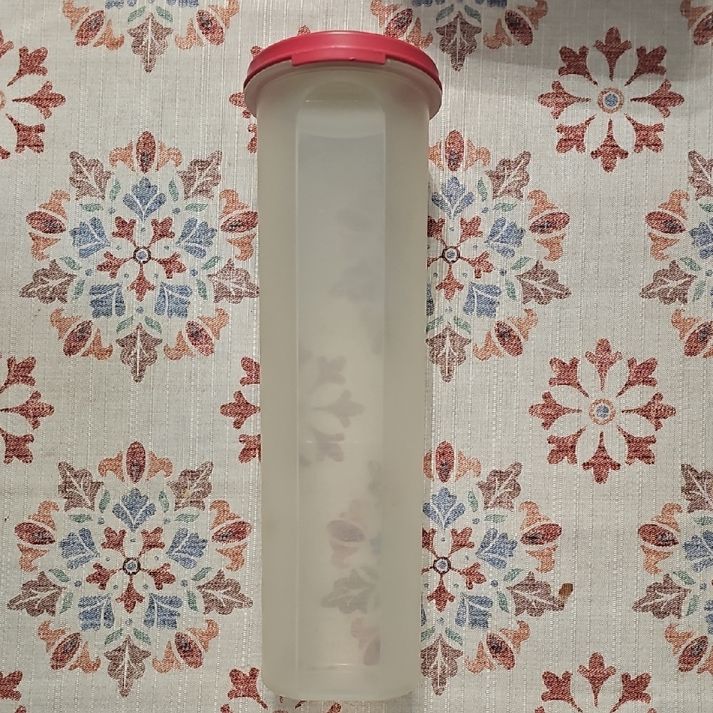 Clear Container with Red Lid